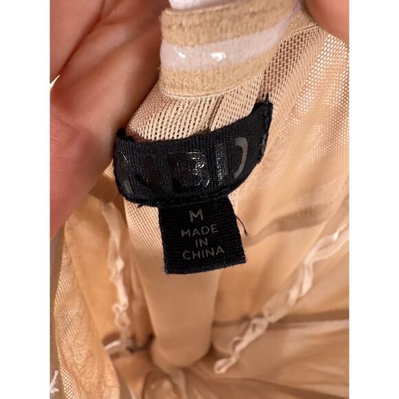 NBD Nalani Maxi Dress Lace Corset Strapless Formal Evening Gala Bridal Prom Sz M - Picture 9 of 10